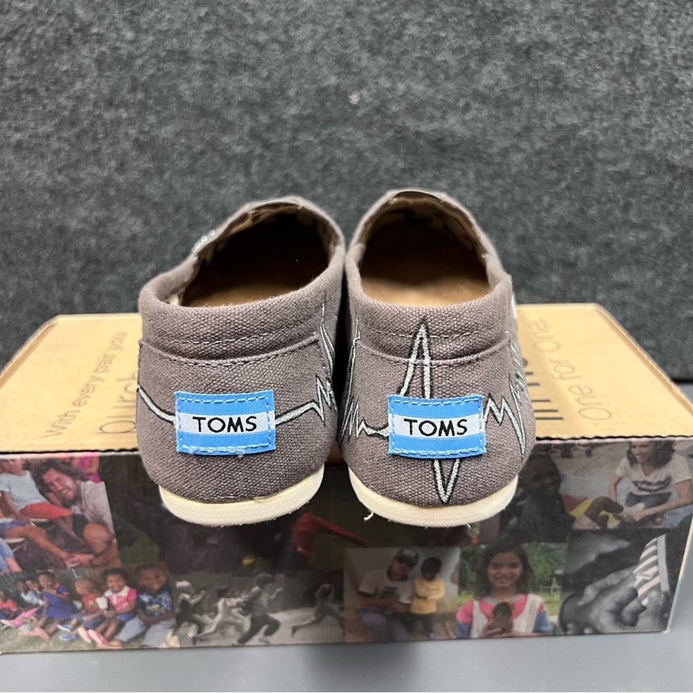Toms Alpargata Classic “EKG” Slip On Women’s Shoes Size 9.5 - Picture 3 of 12